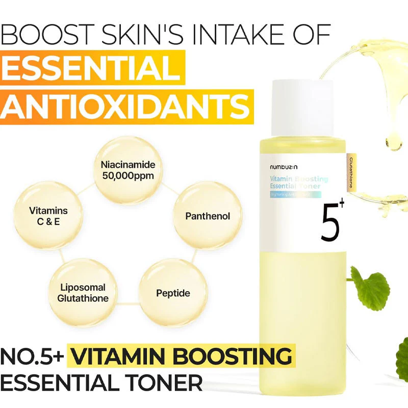 Numbuzin No.5+ Vitamin Boosting Essence Toner 200ml - Image 3