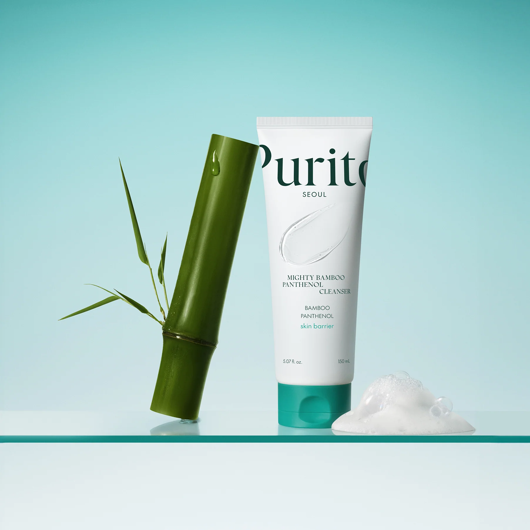 Purito Mighty Bamboo Panthenol Cleanser 150ml - Image 2