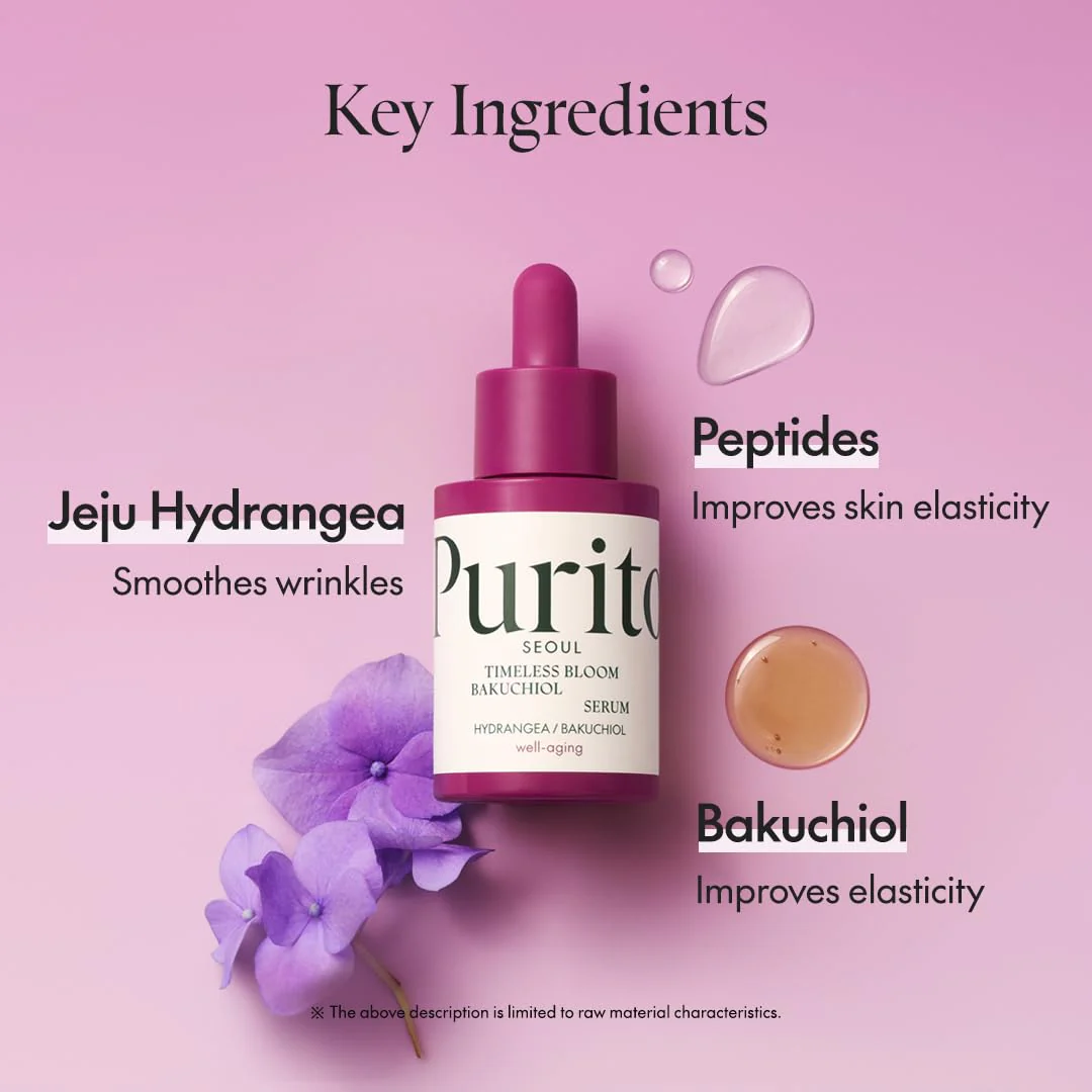 Purito Timeless Bloom Bakuchiol Serum 30ml - Image 5