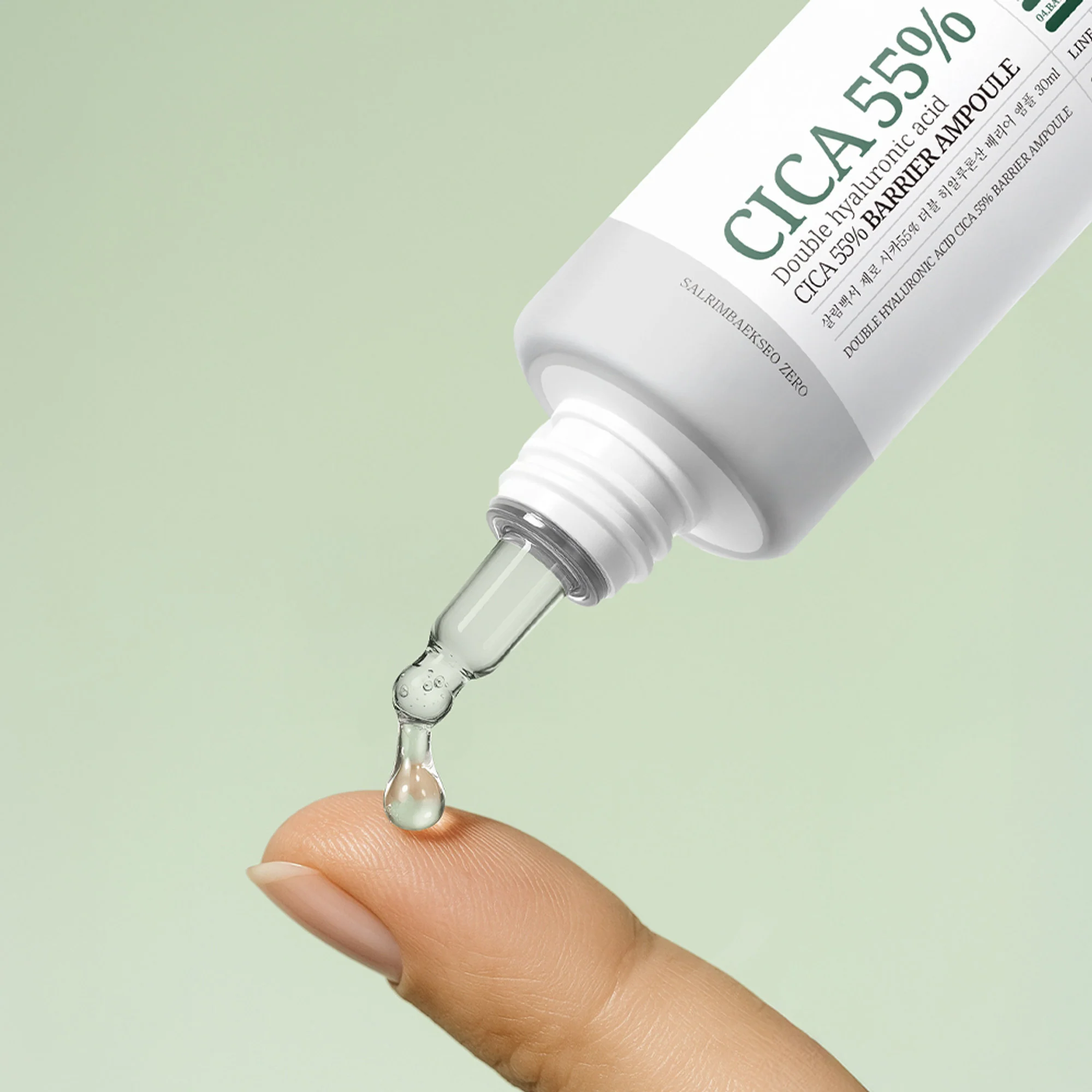SALRIMBAEKSEO ZERO Double Hyaluronic Acid Cica 55% Barrier Ampoule 30ml - Image 3