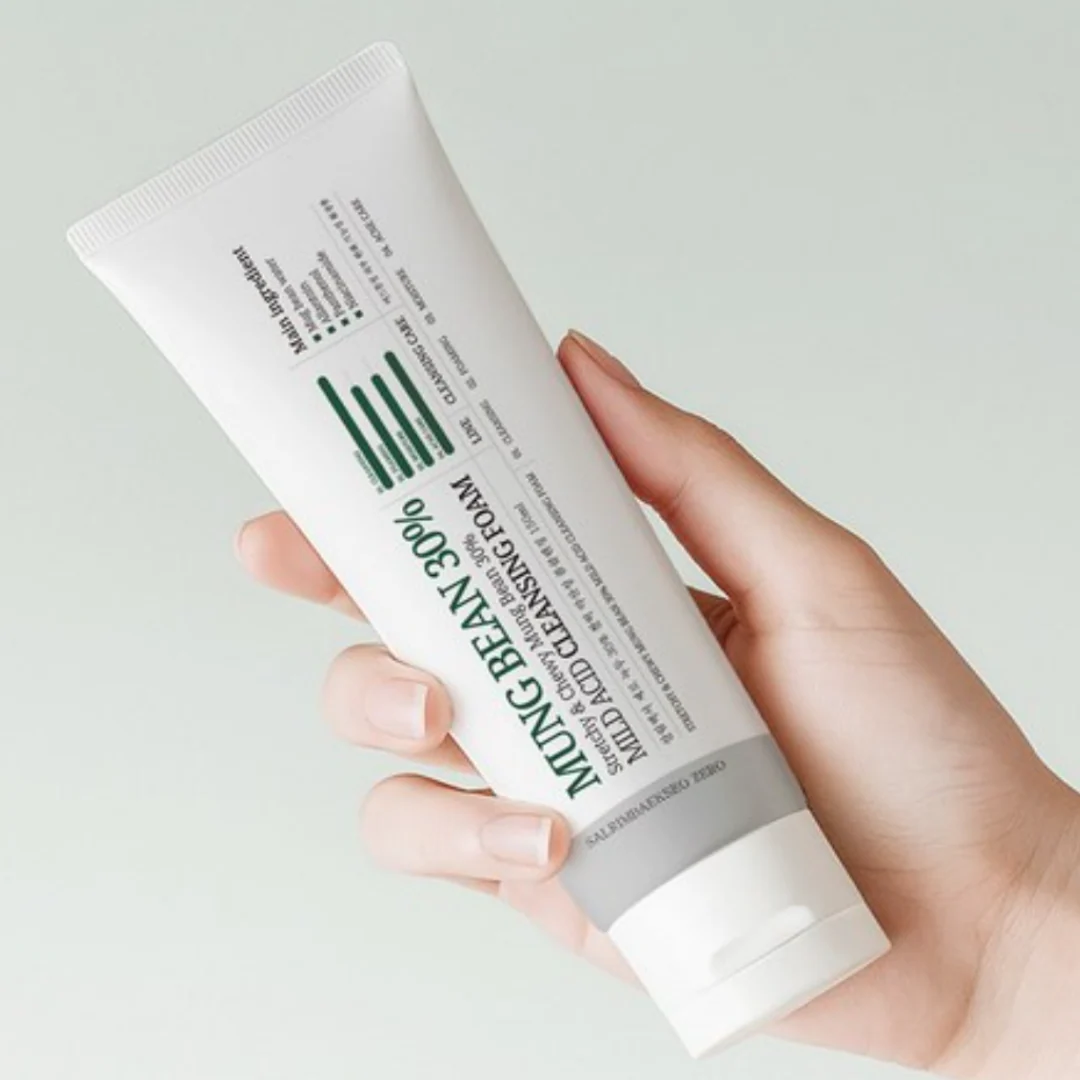 SALRIMBAEKSEO ZERO Mung Bean 30% Mild Acid Cleansing Foam 150ml - Image 3