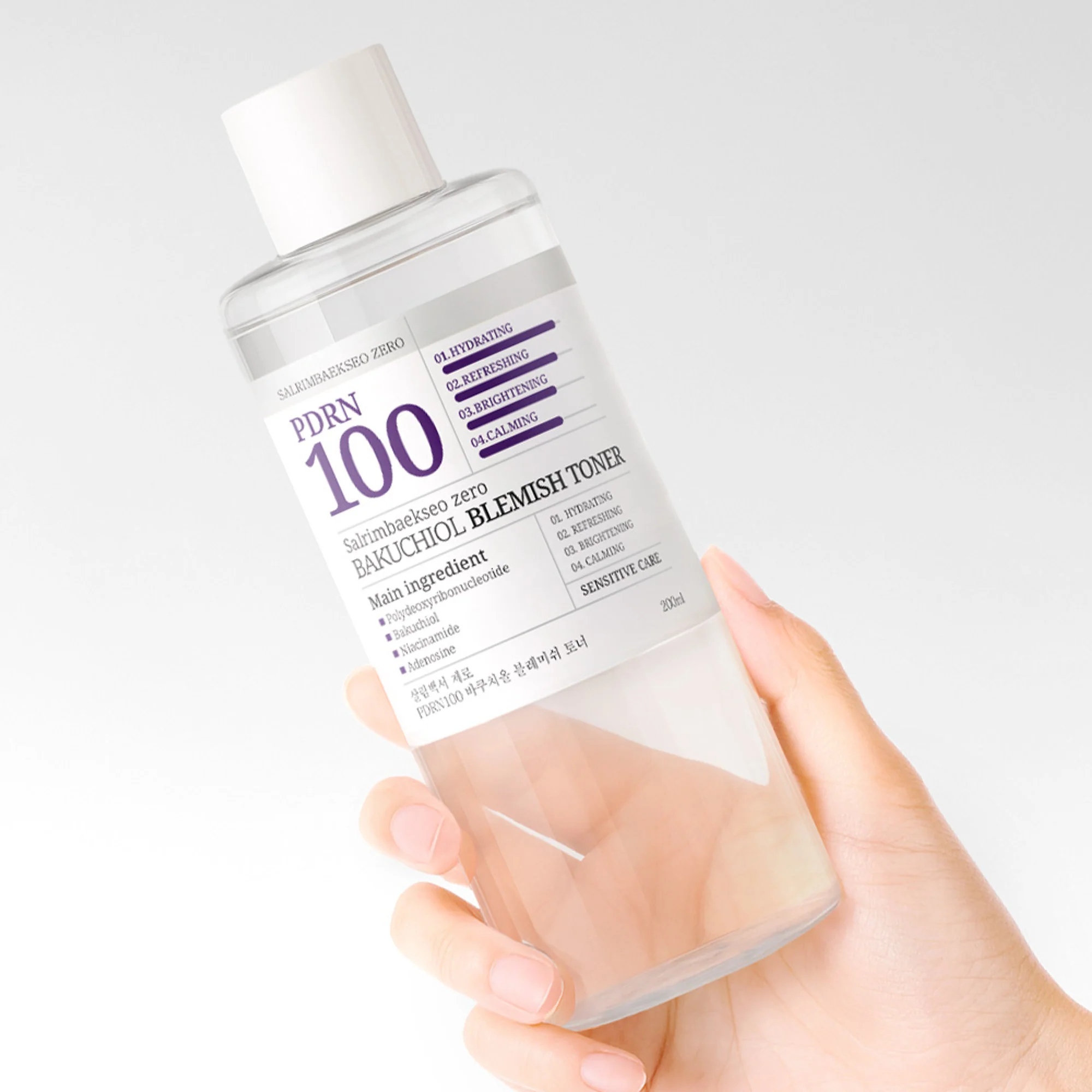 SALRIMBAEKSEO ZERO PDRN100 Bakuchiol Blemish Toner 200ml - Image 3