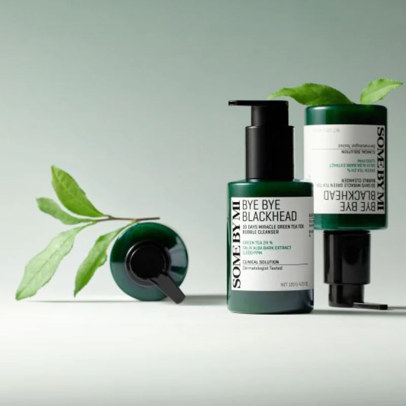 Some By Mi Bye Bye Blackhead 30 Days Milacle Green Tea Tox Bubble Cleanser 120g - Image 2