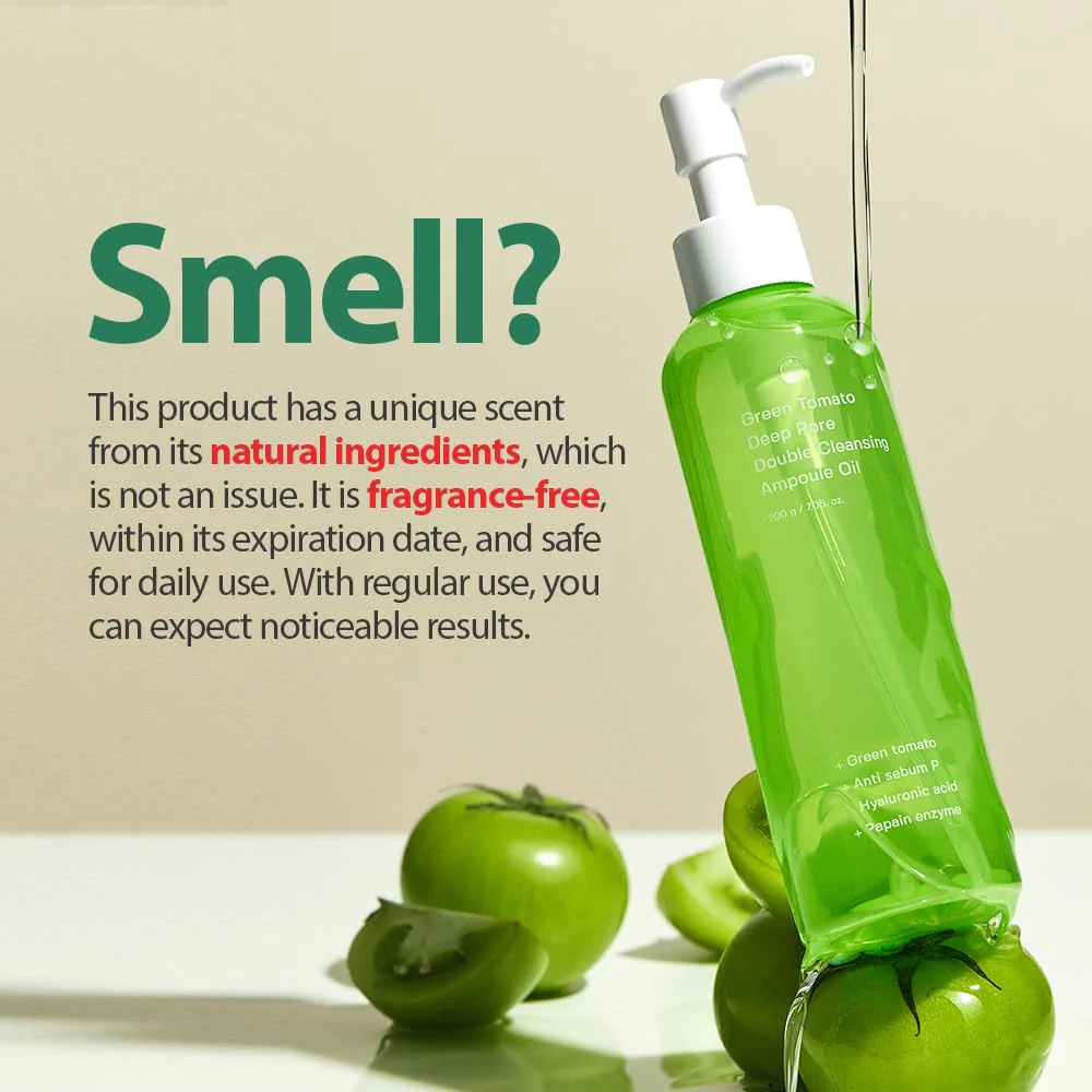 Sungboon Editor Green Tomato Double Cleansing Ampoule Oil 200g - Image 3