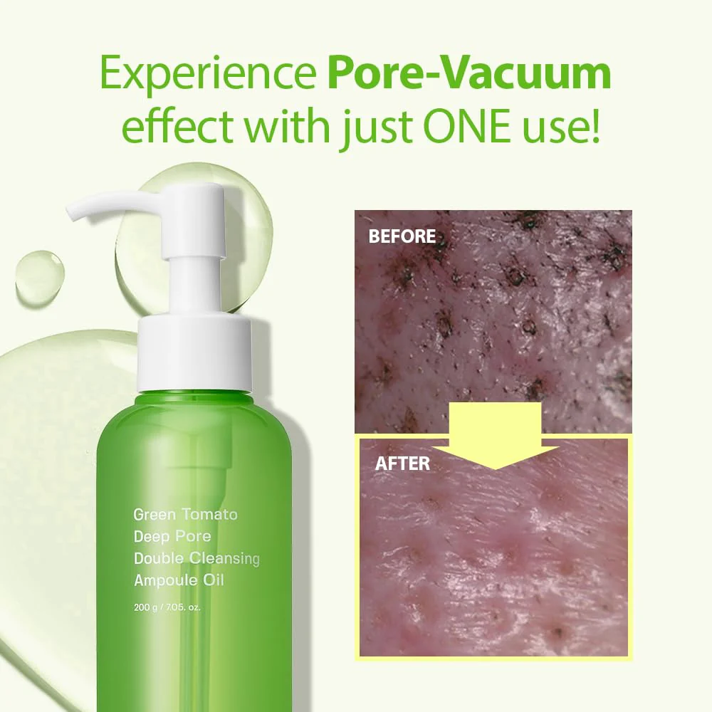 Sungboon Editor Green Tomato Double Cleansing Ampoule Oil 200g - Image 4