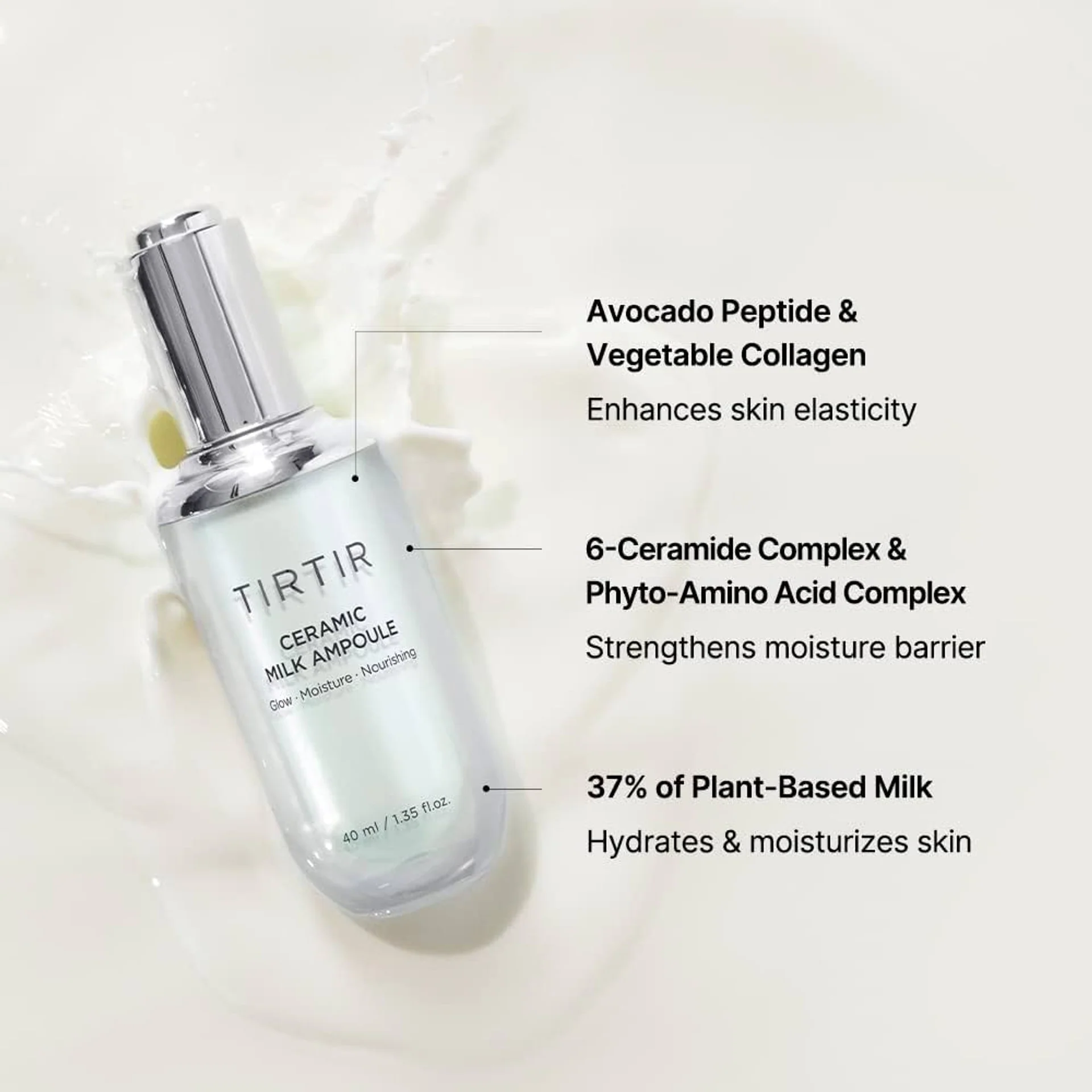 Tirtir Ceramic Milk Ampoule 40ml - Image 4