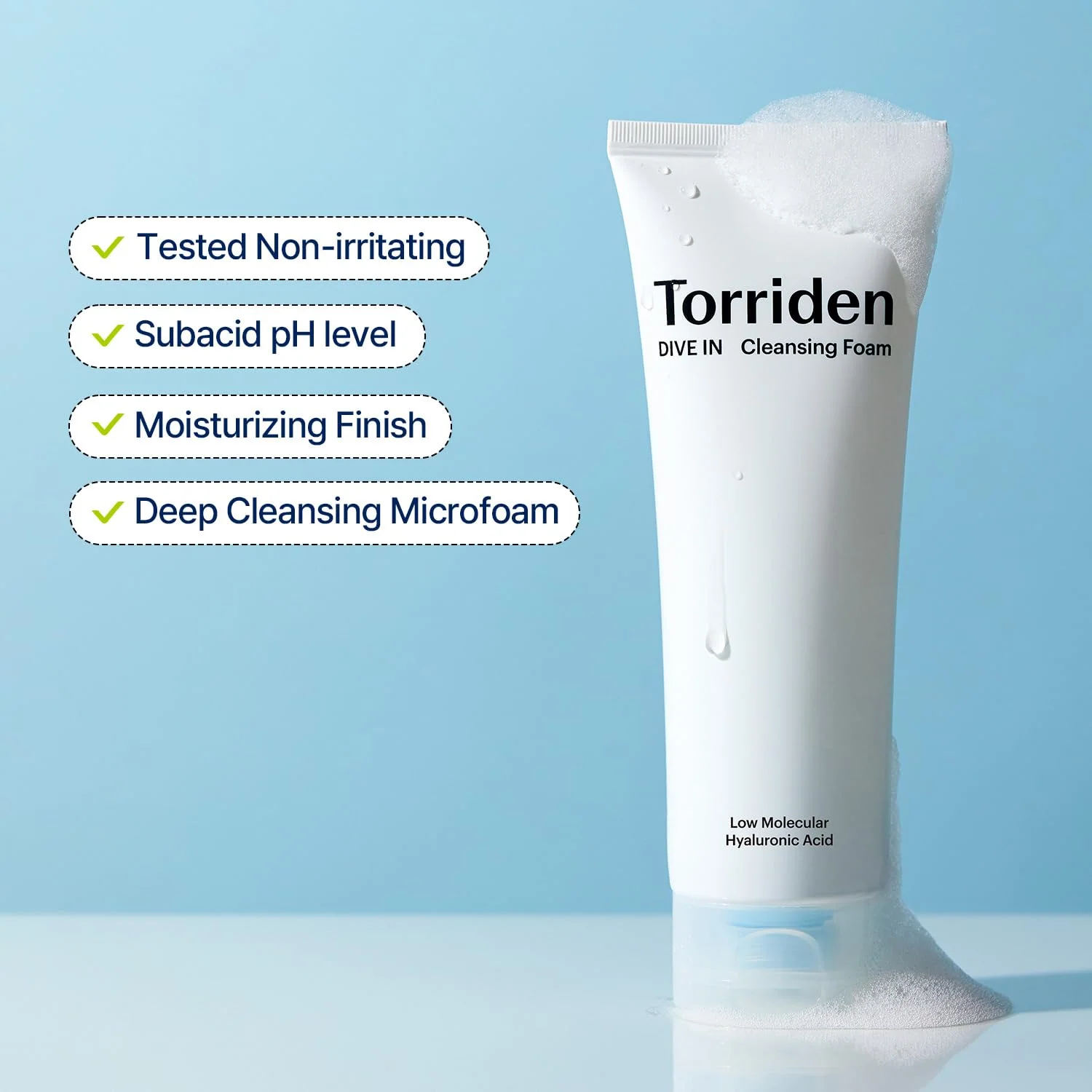 Torriden Dive-In Low Molecular Hyaluronic Acid Cleansing Foam - Image 2